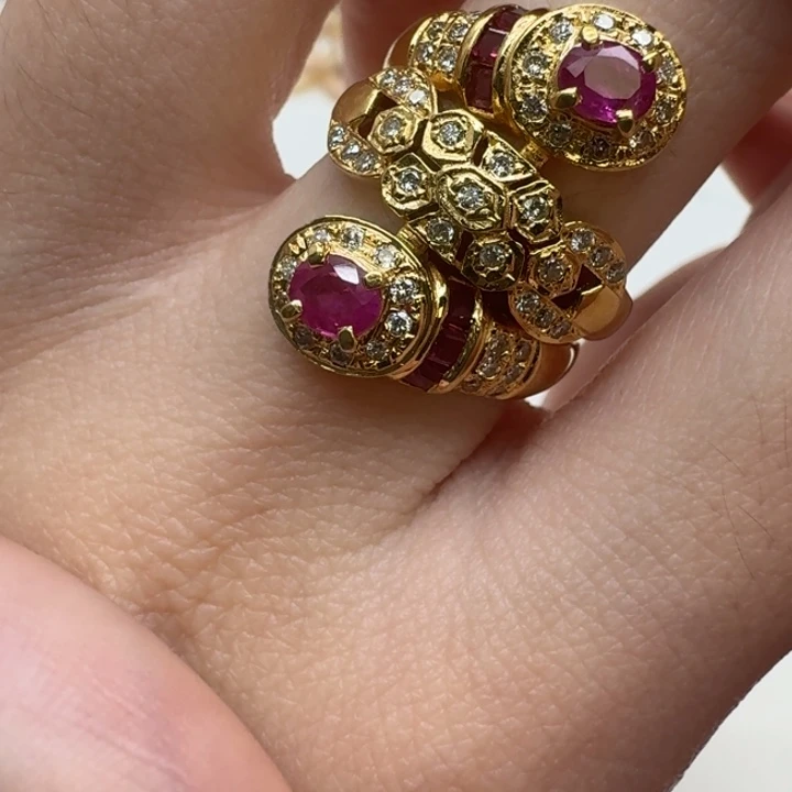 未镶嵌戒指红宝石