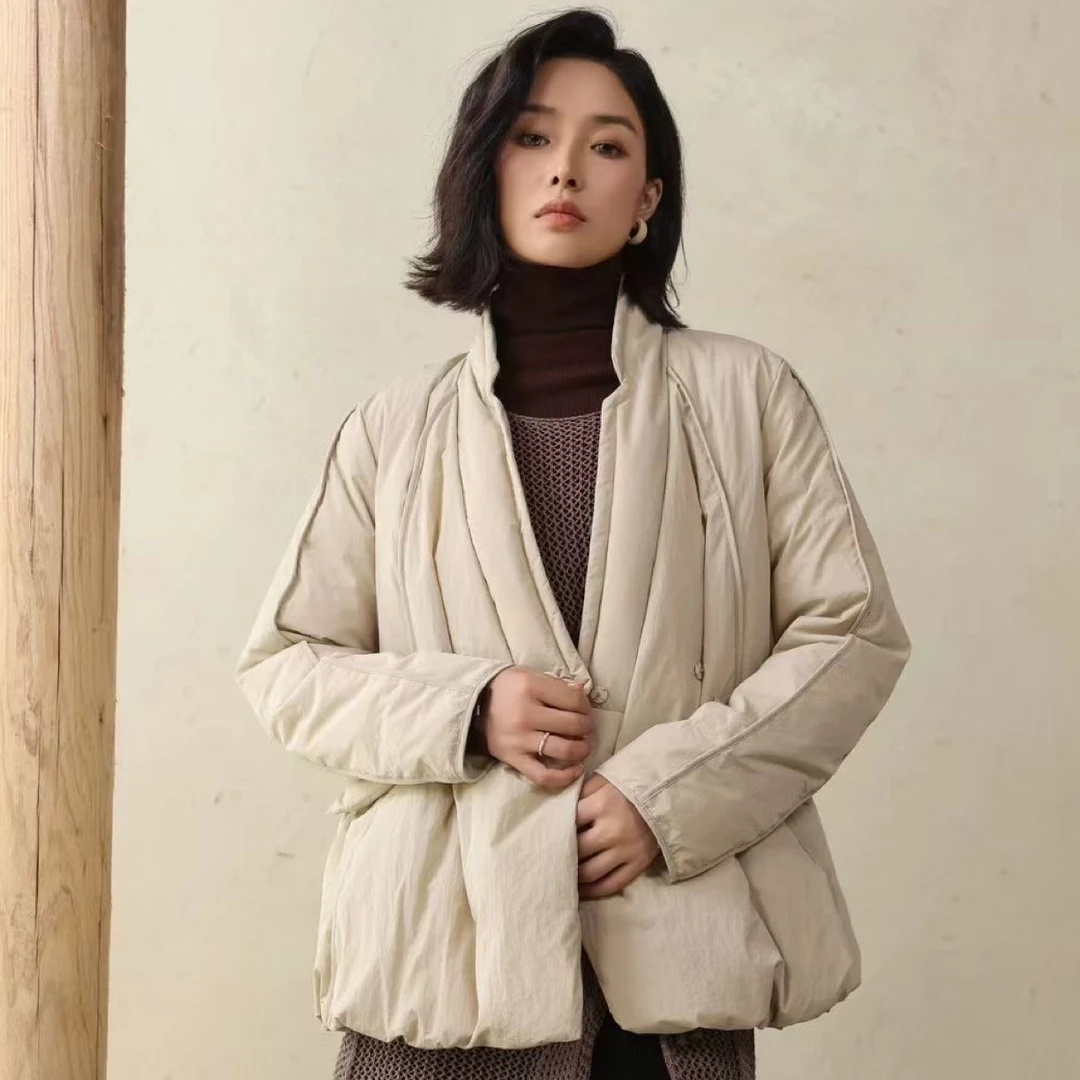 秋冬纯色百搭宽松女装