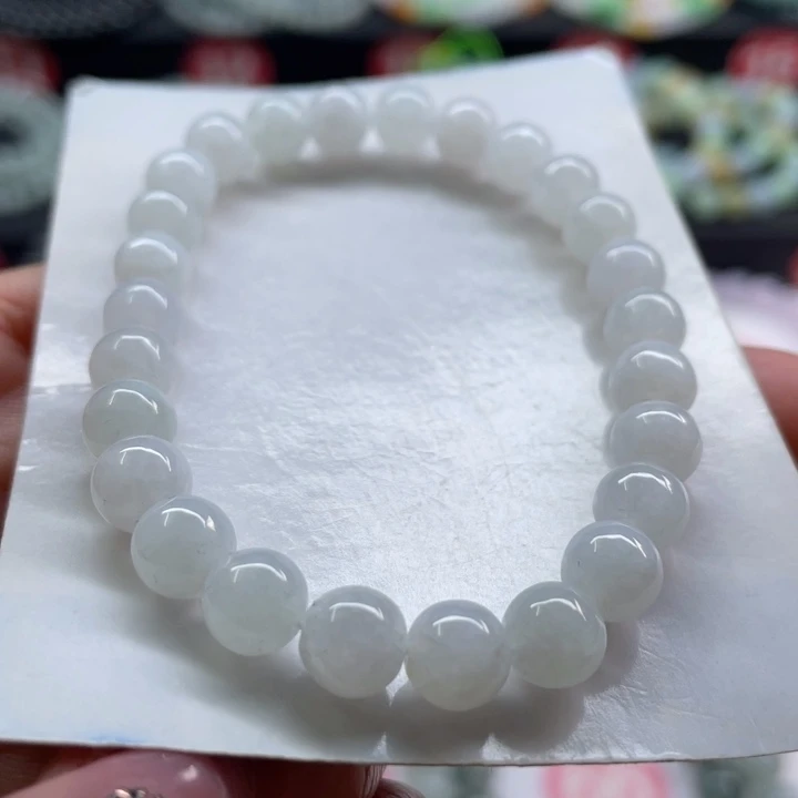 未镶嵌手链翡翠卡7.2有纹