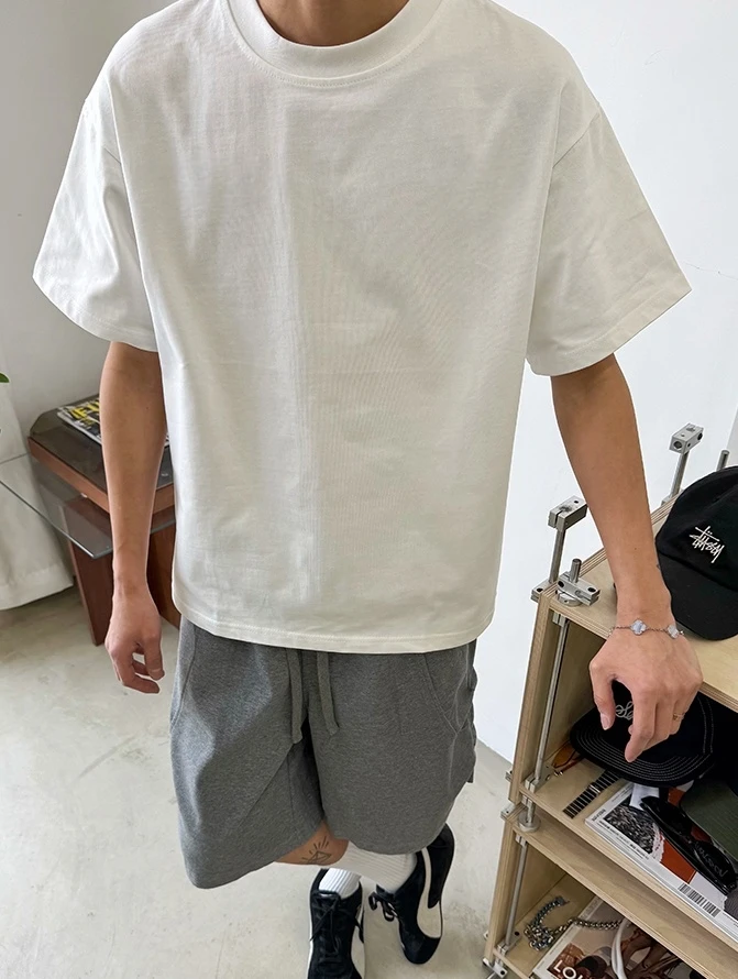 重磅BF国潮牌运动风痞帅短袖t恤男美式宽松潮流嘻哈t恤纯棉上衣