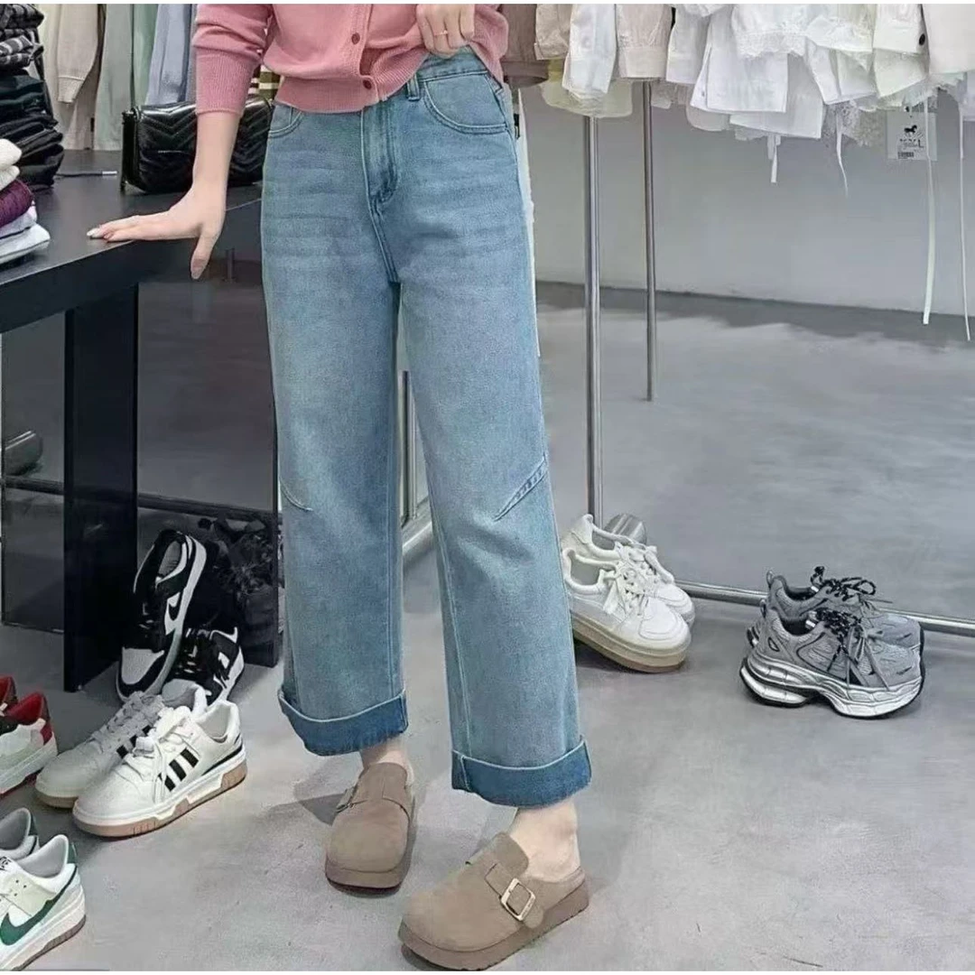 『牛仔裤Y』设计显瘦百搭时尚牛仔裤6391