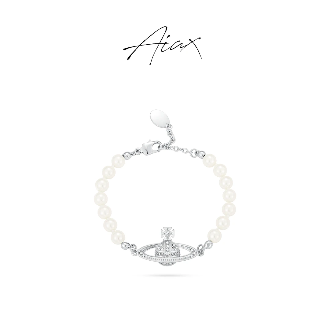 AIAX 流光风 秋上新复古轻奢氛围高颜值精致土星珠珠手链TSS8046