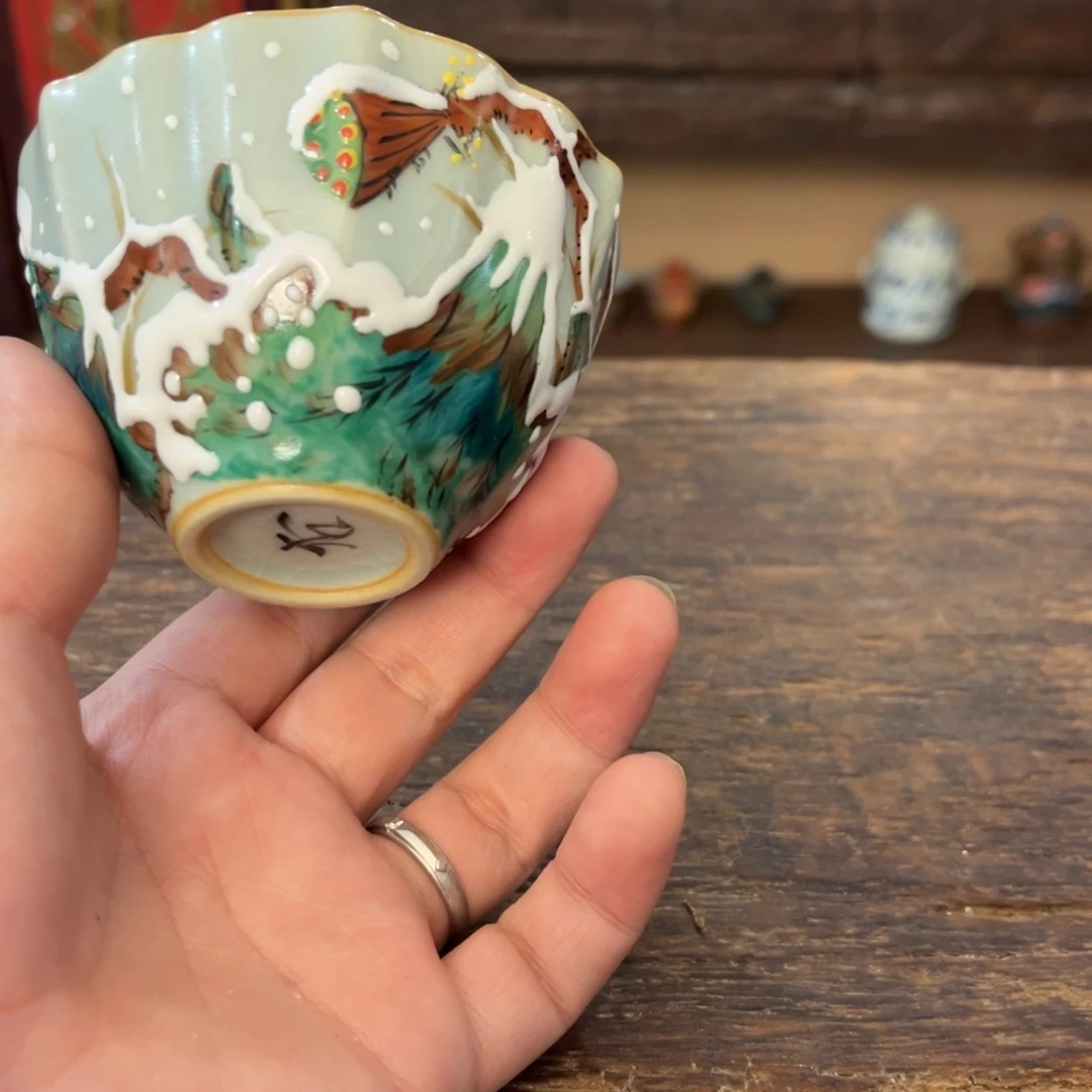 柴烧手工手绘陶瓷