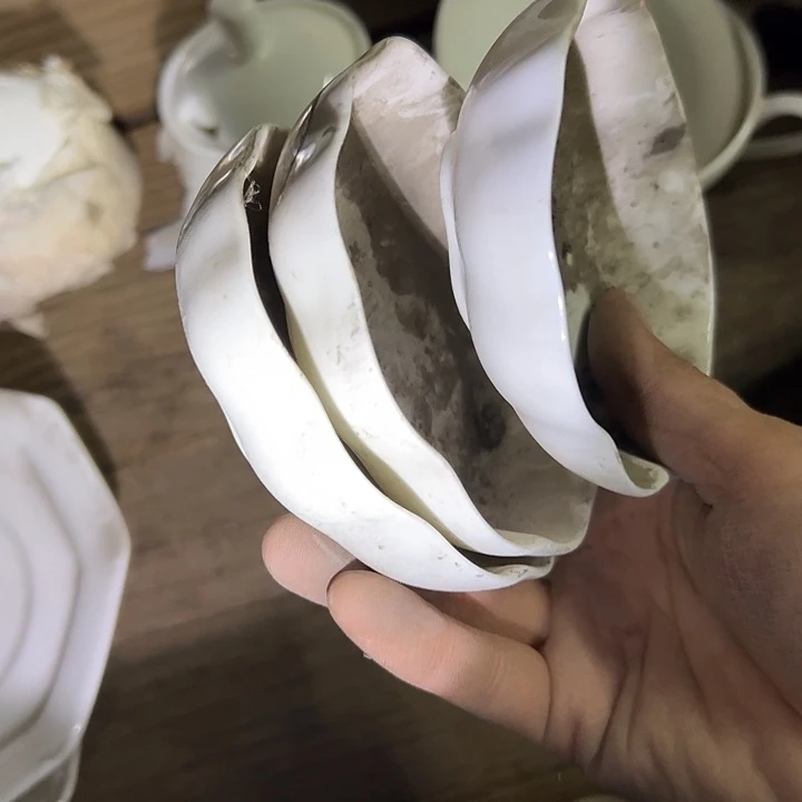 国营尾货骨瓷碟三个