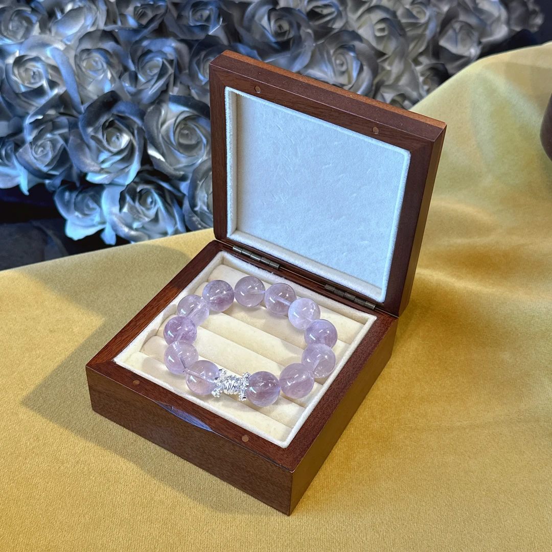 天然水晶紫兔毛手串（多样性发其一）A104