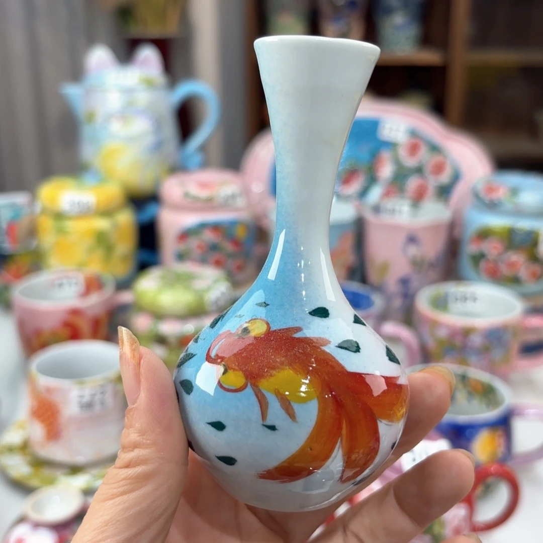 景德镇手绘高温釉下彩陶瓷茶具