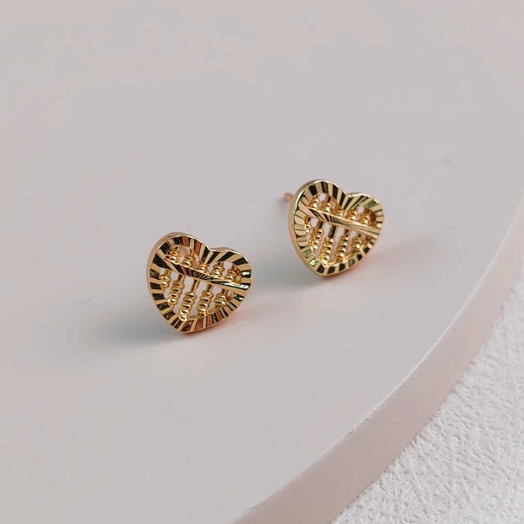 XUPING/旭平首饰 合金耳饰 夏上新贵气算盘耳钉 GDM X001036961