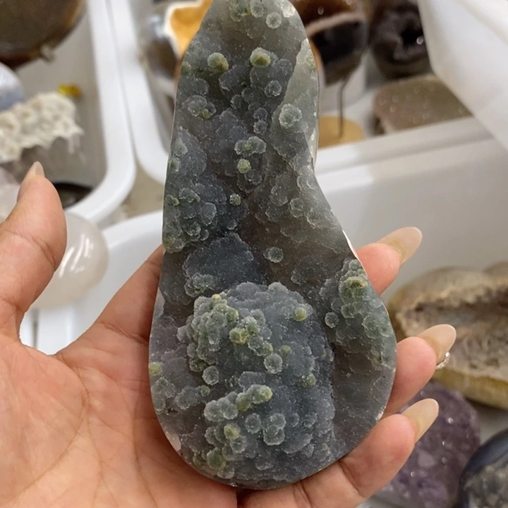 未镶嵌紫晶珠宝半成品