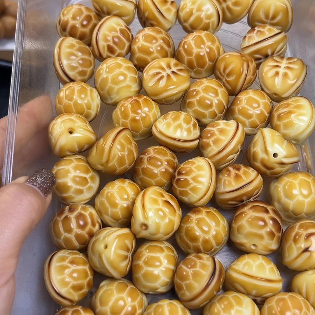 菩提根/象牙果吊坠炭烤富甲3颗