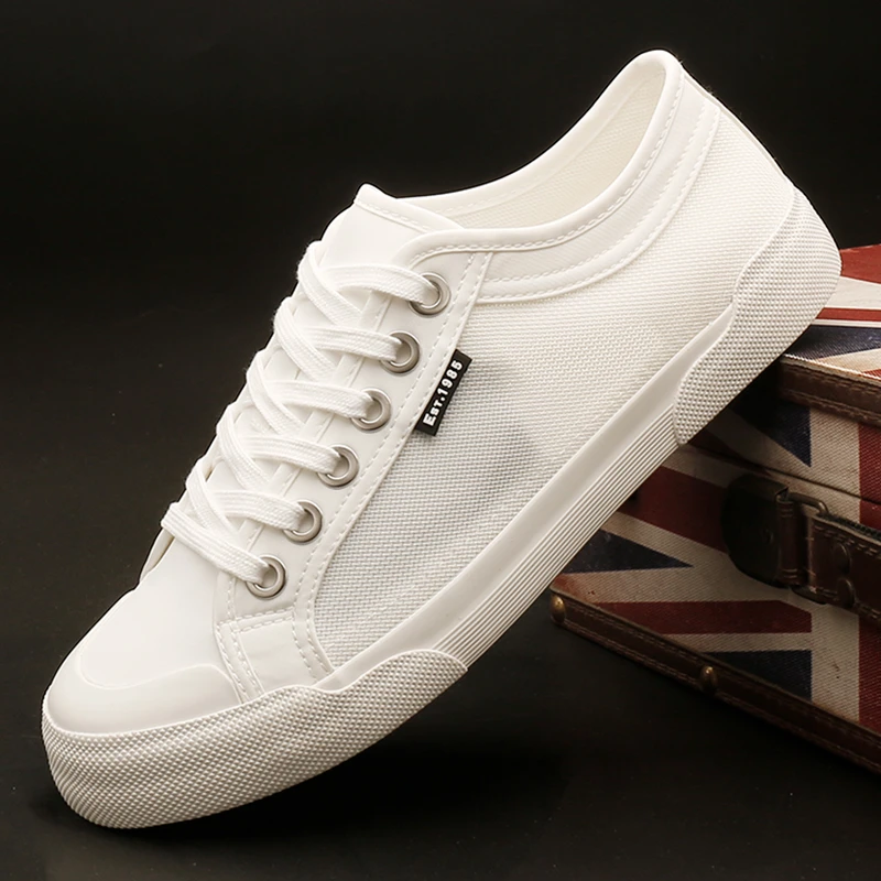 25637 国潮男鞋夏季低帮透气网面鞋软底系带板鞋休闲百搭小白鞋