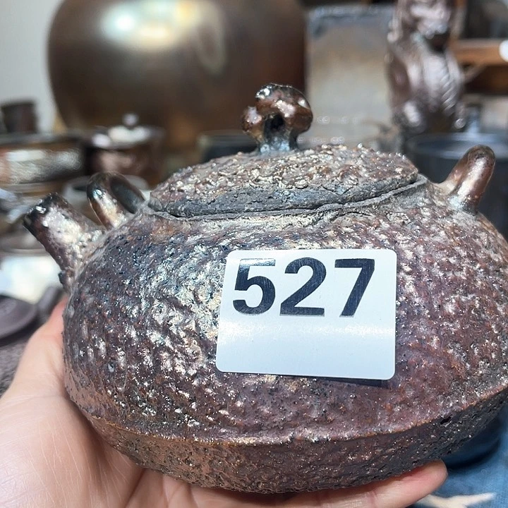 壶爷*高温柴烧陶泥煮水壶