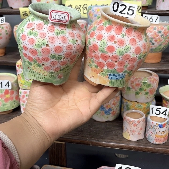手工制作多肉花盆