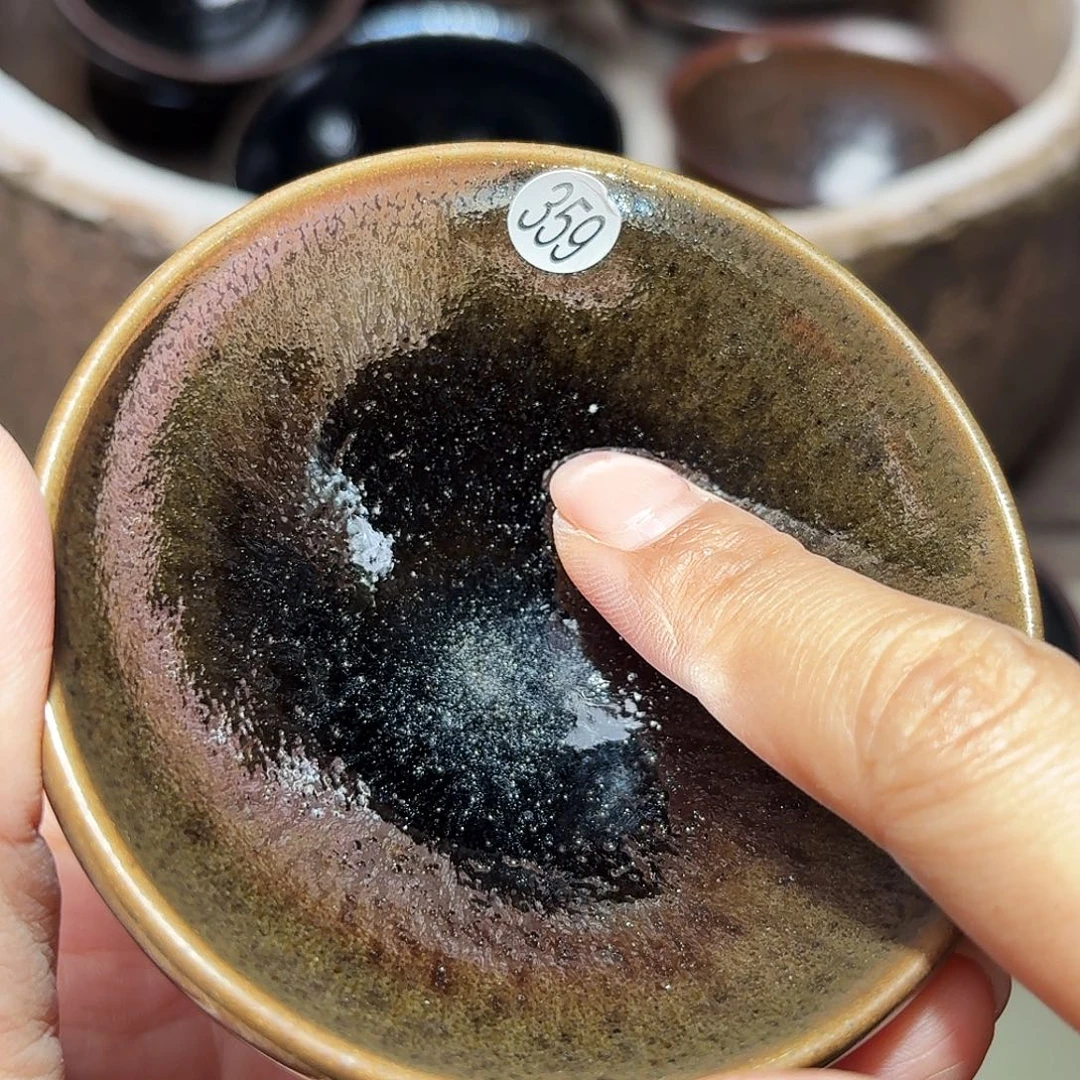 茶盏义兴龙窑建盏356微瑕