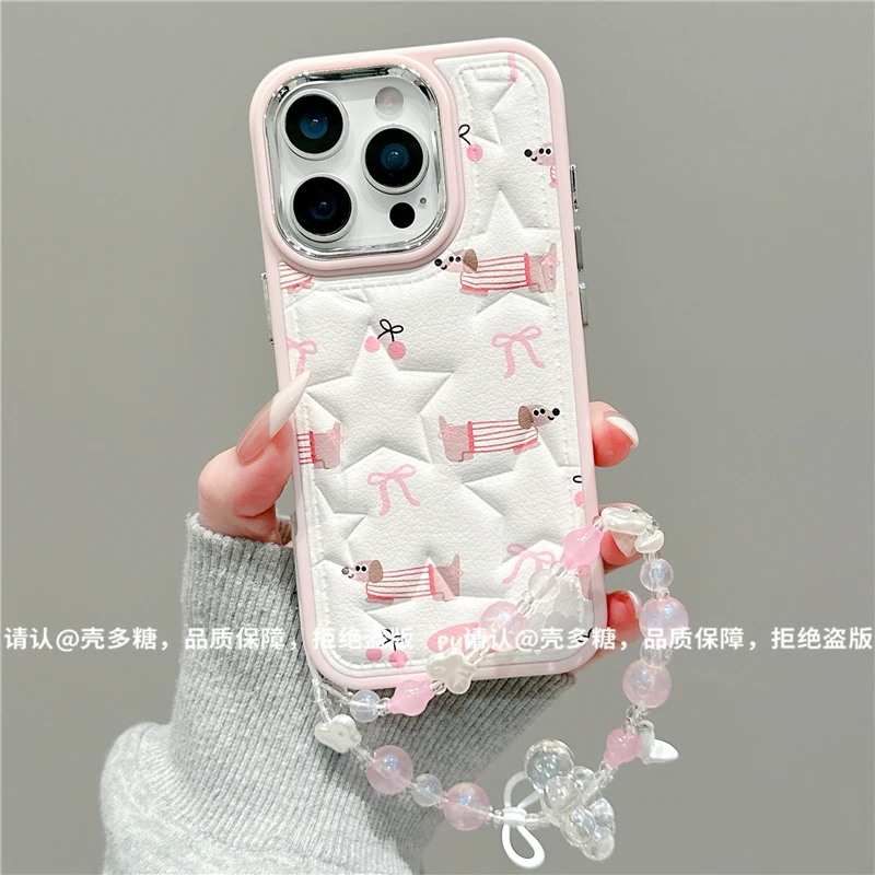 电镀镜框五星鼓包适用苹果17/iPhone/华为pura80手机壳新款防摔潮