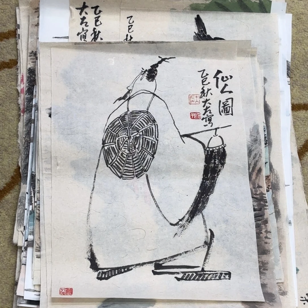国画大左老师作品刘