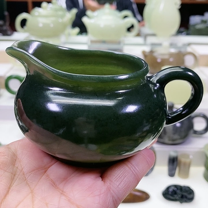 未镶嵌和田玉挂件公道杯200ml