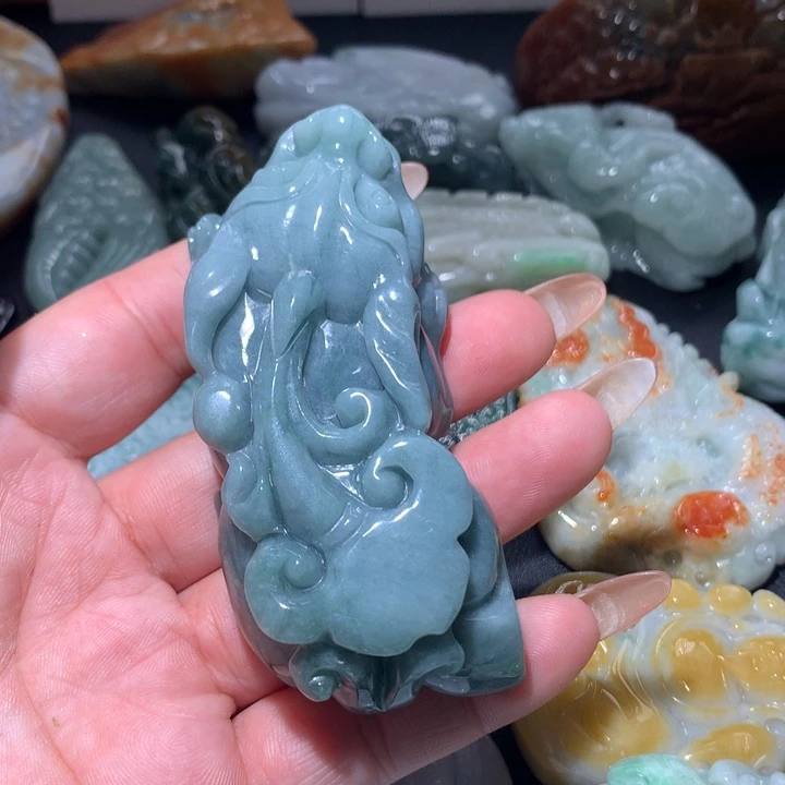 翡翠未镶嵌颈饰保真天然A货翡翠