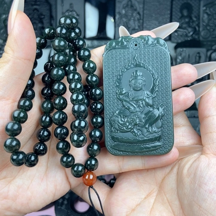 颈饰未镶嵌和田玉朋***满