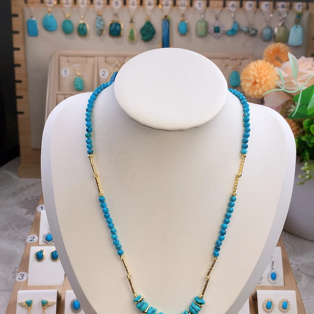 绿松石未镶嵌颈饰