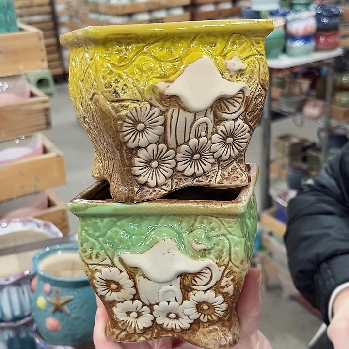 陶瓷陶瓷多肉植物花盆