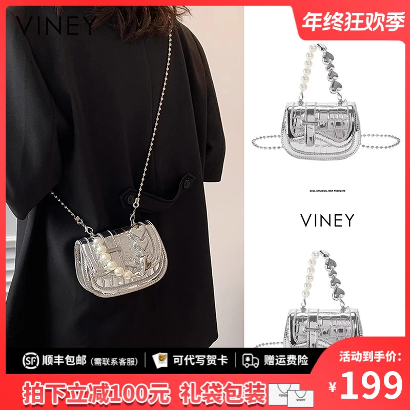 Viney包包女包2025新款时尚俏皮手提斜挎包生日圣诞礼物送女生