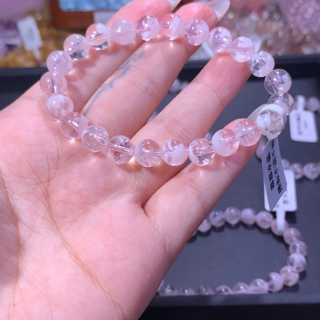 *****手串水晶未镶嵌粉雪花
