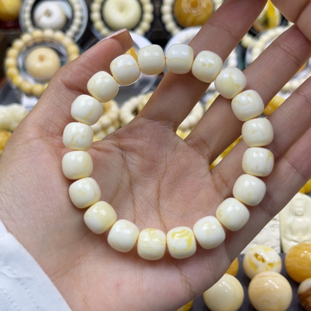琥珀未镶嵌手串11+