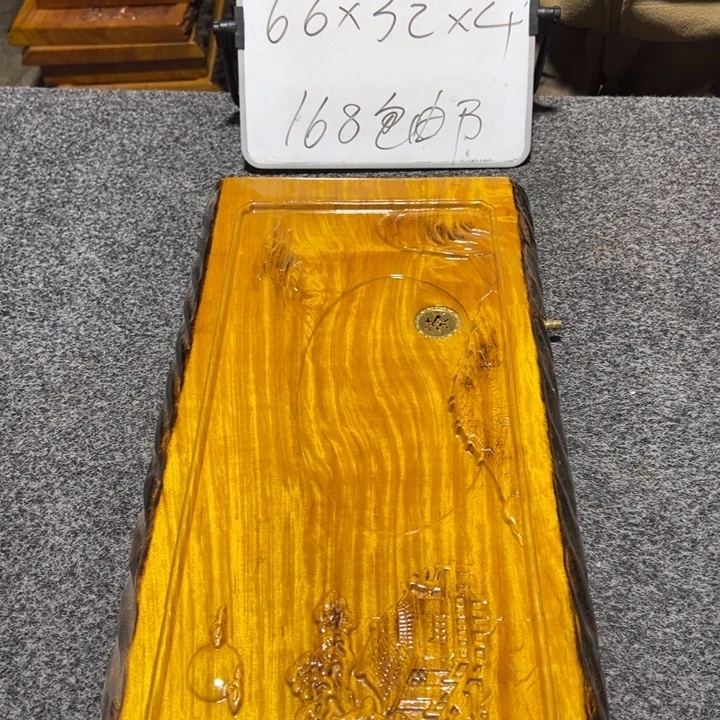 楠木实木家具根雕茶盘