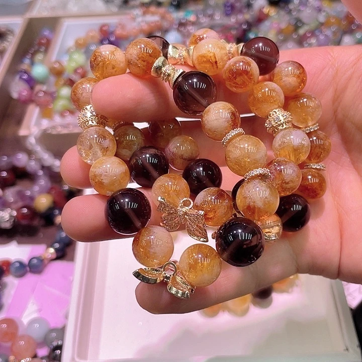 水晶手链未镶嵌黄塔晶