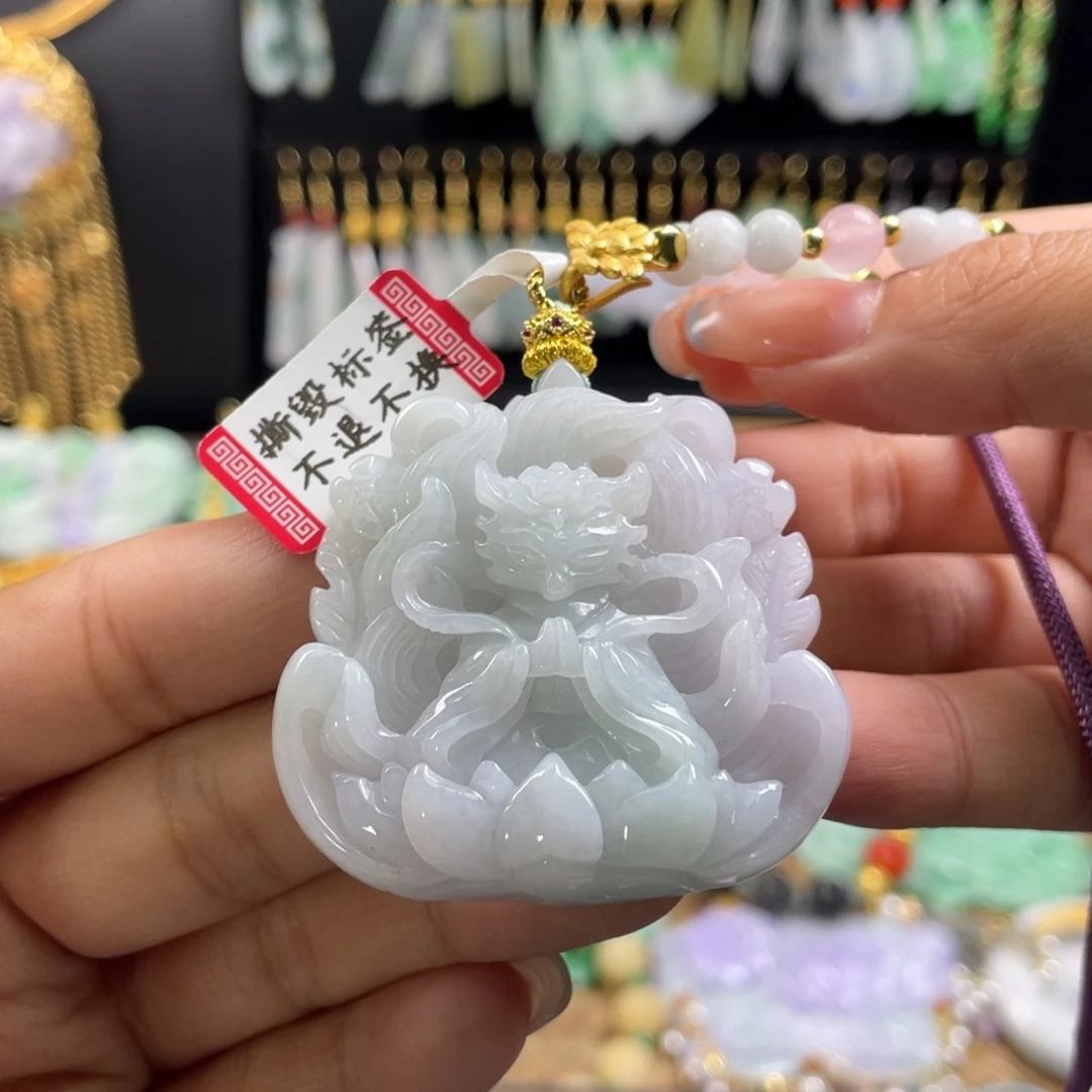 颈饰未镶嵌翡翠代编织