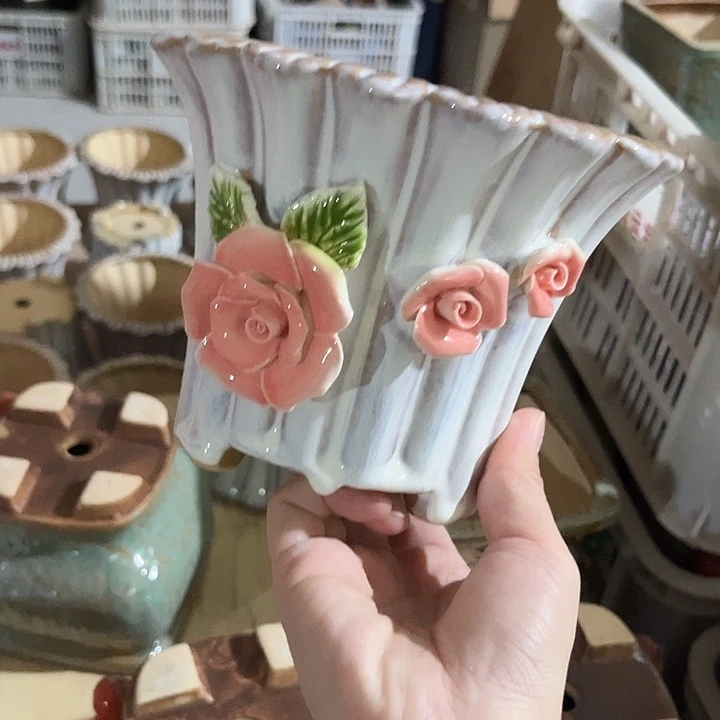 花盆紫砂粗陶材质多肉花盆