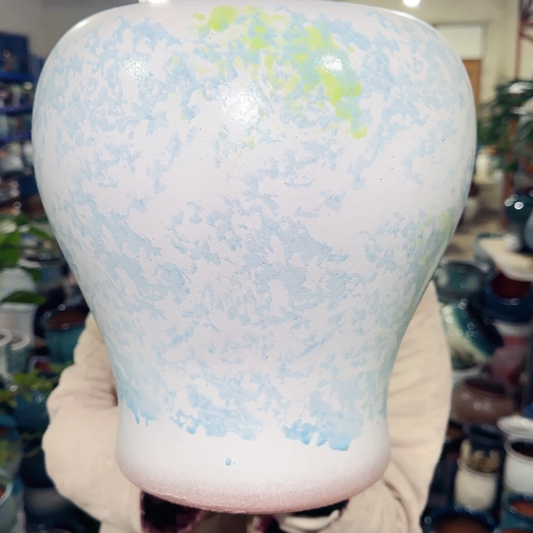 紫砂花盆高28口20
