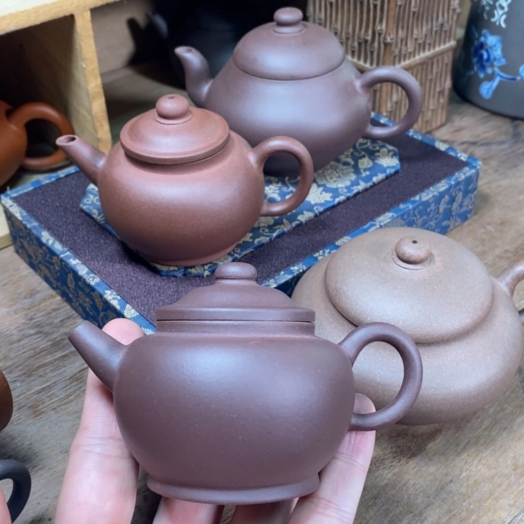 茶壶紫砂100cc全手工摹古