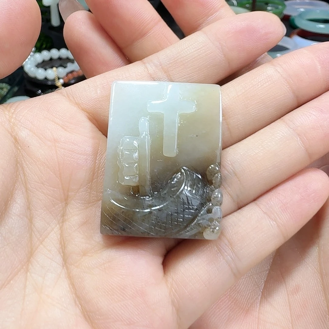 颈饰未镶嵌和田玉