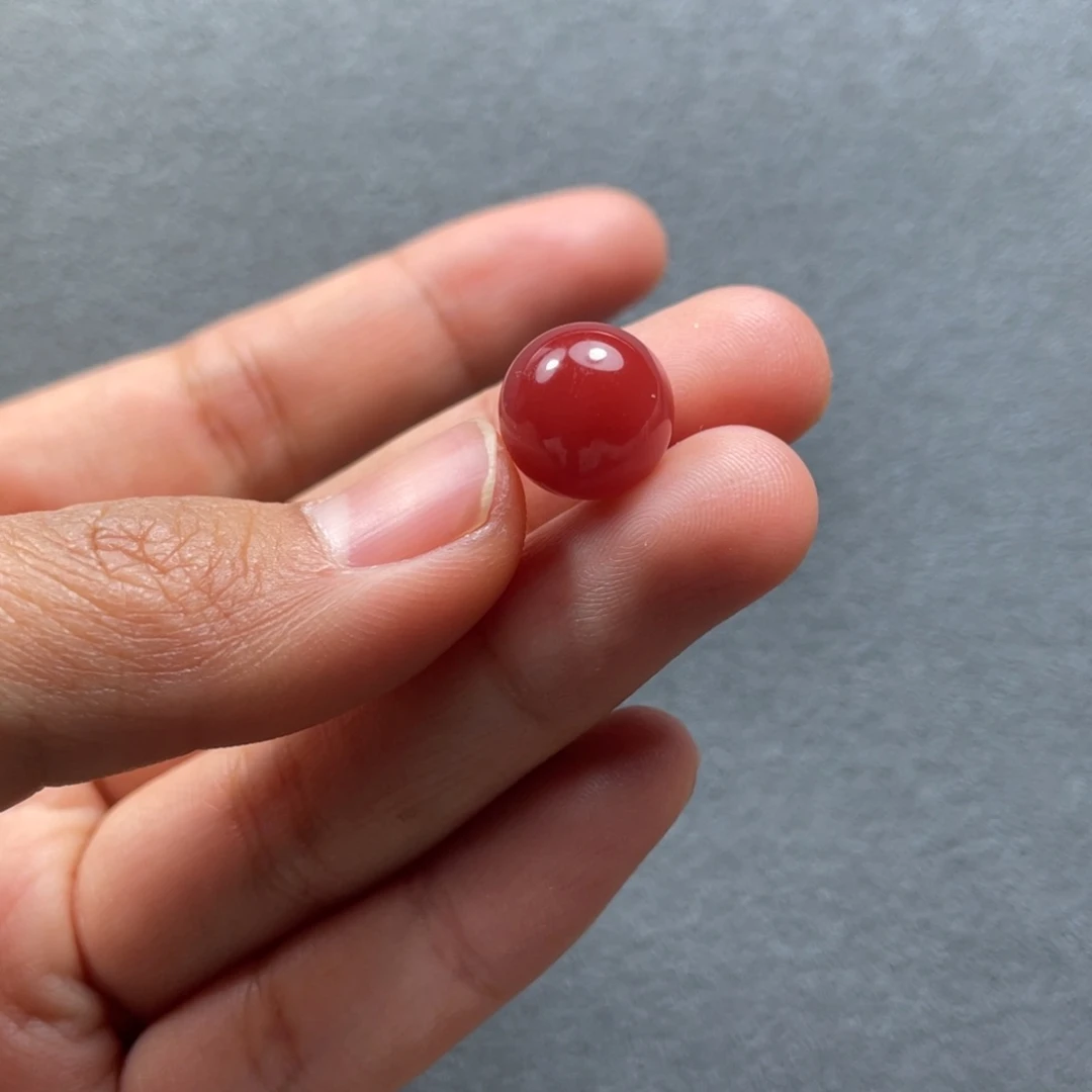 南红玛瑙配饰未镶嵌11.3mm