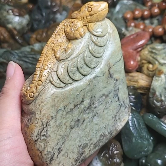 岫岩河磨玉（透闪石质玉）未镶嵌挂件