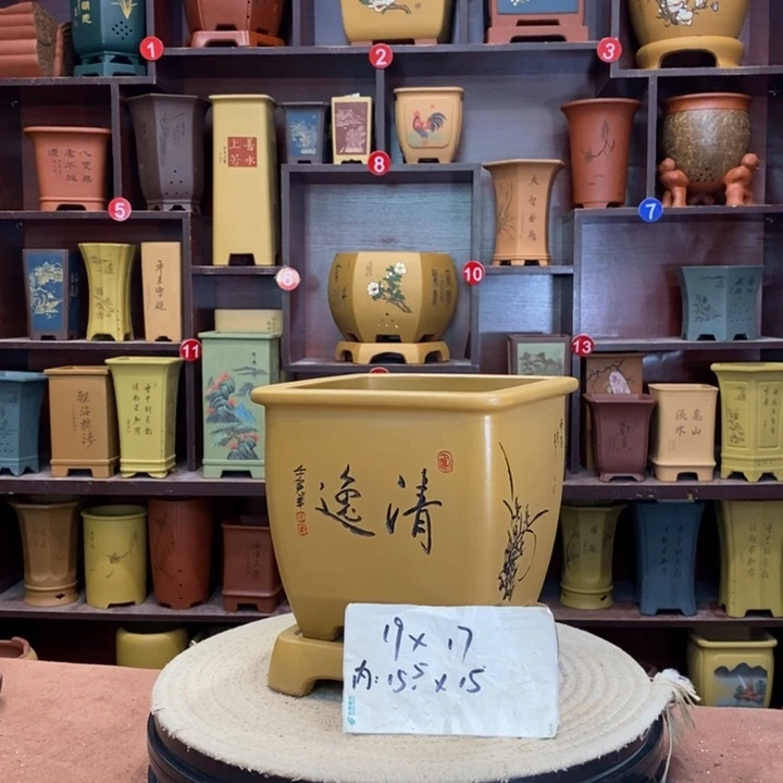 紫砂花盆紫砂花盆