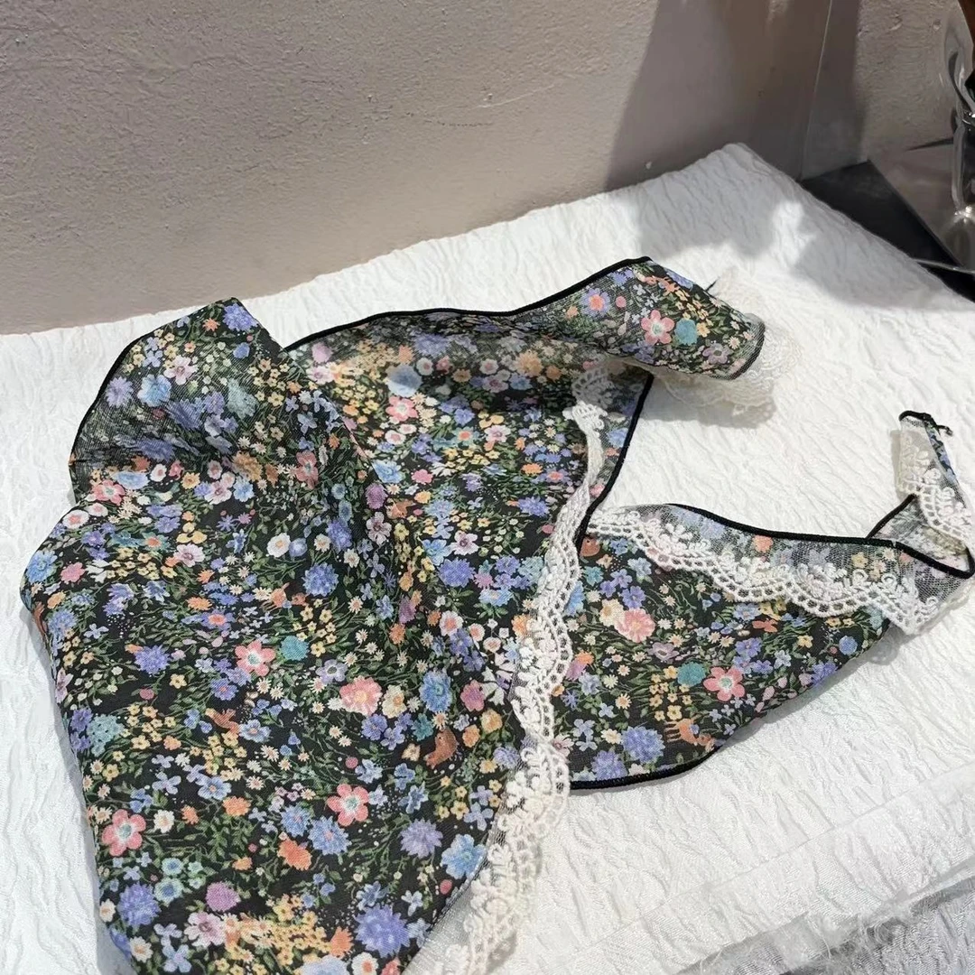 夏日清新百搭小碎花披肩