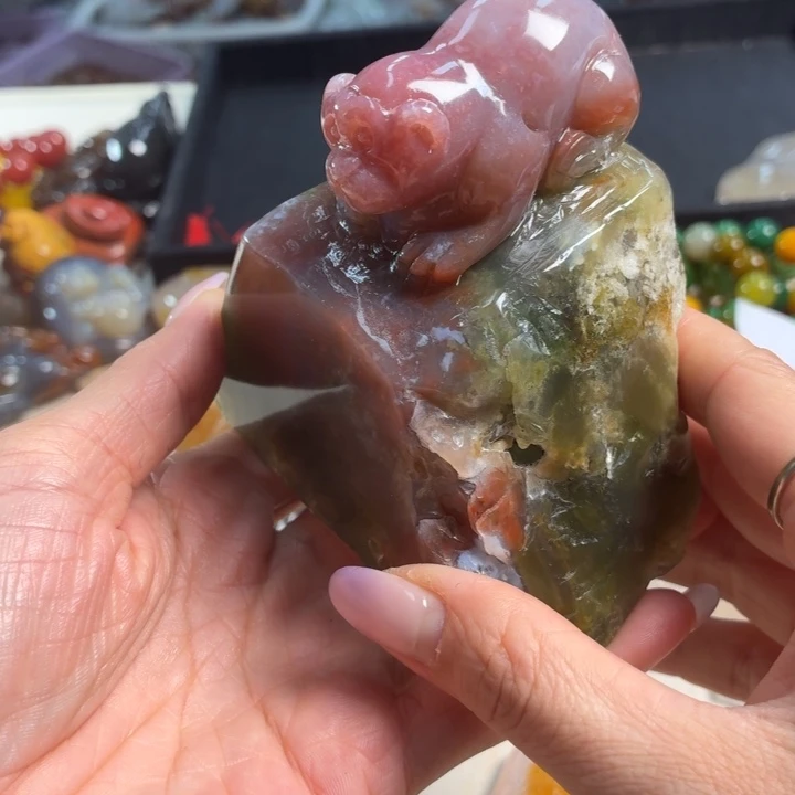 玛瑙/玉髓未镶嵌吊坠(不含链)
