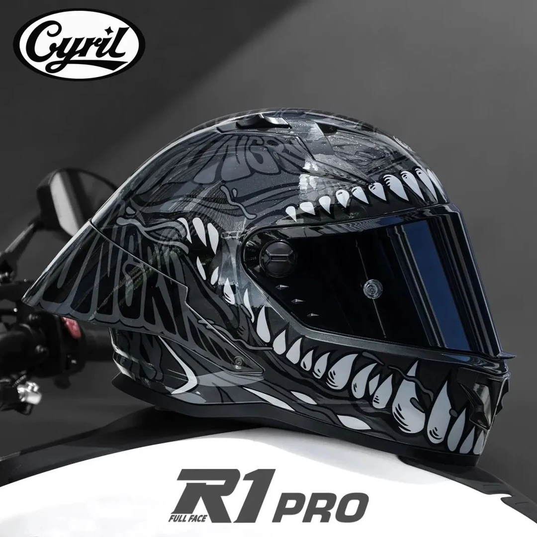 CYRIL   赛罗R1摩托车3C认证新款大尾翼超帅气头盔男女通用可蓝牙