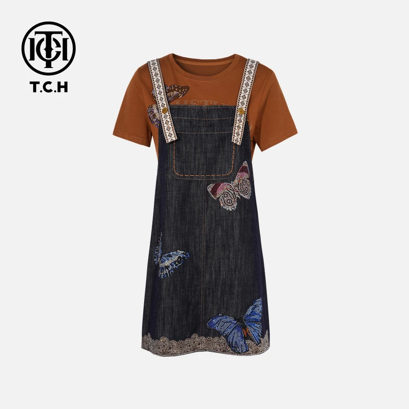 TCH烫钻工艺新时尚淑女百搭新潮流套装女T75B07E5093轻奢tch