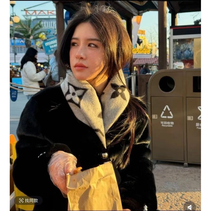 【高端定制双面工艺】2025经典羊毛围巾冬季百搭时尚