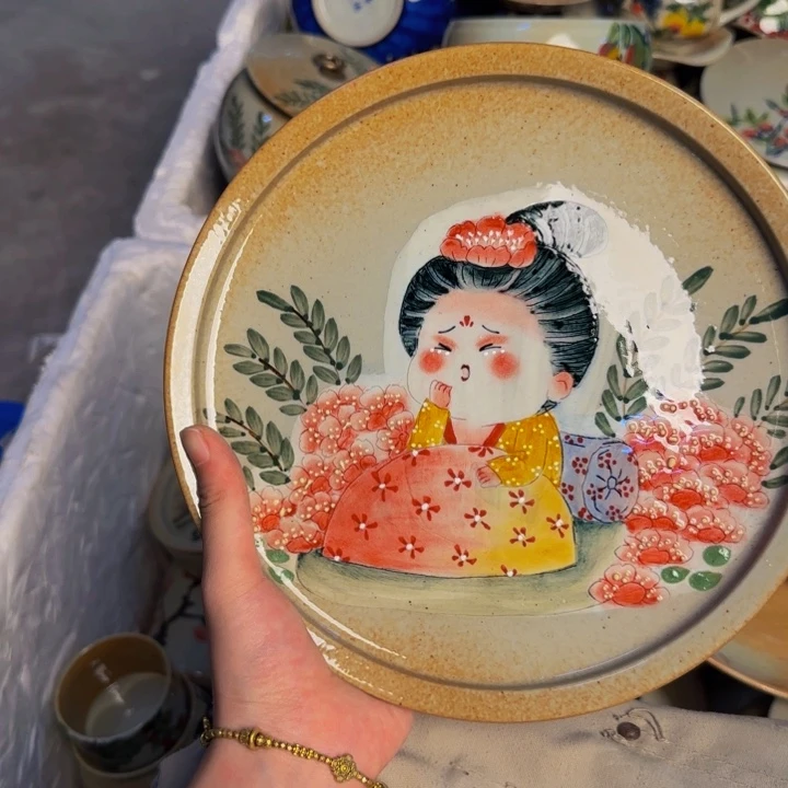 瓷片景德镇陶瓷手工手绘