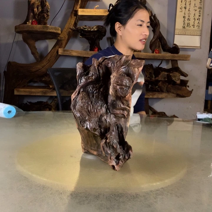 搁***浅天然云南紫柚木会黄水