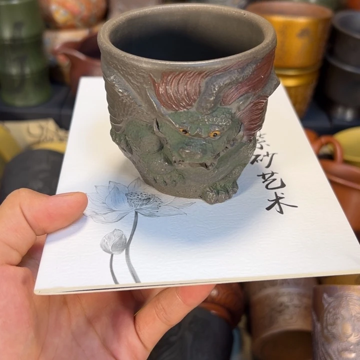 茶杯紫砂宜兴紫砂杯子