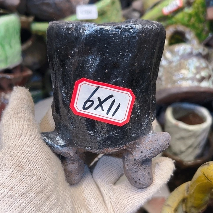 粗陶花盆手工花盆