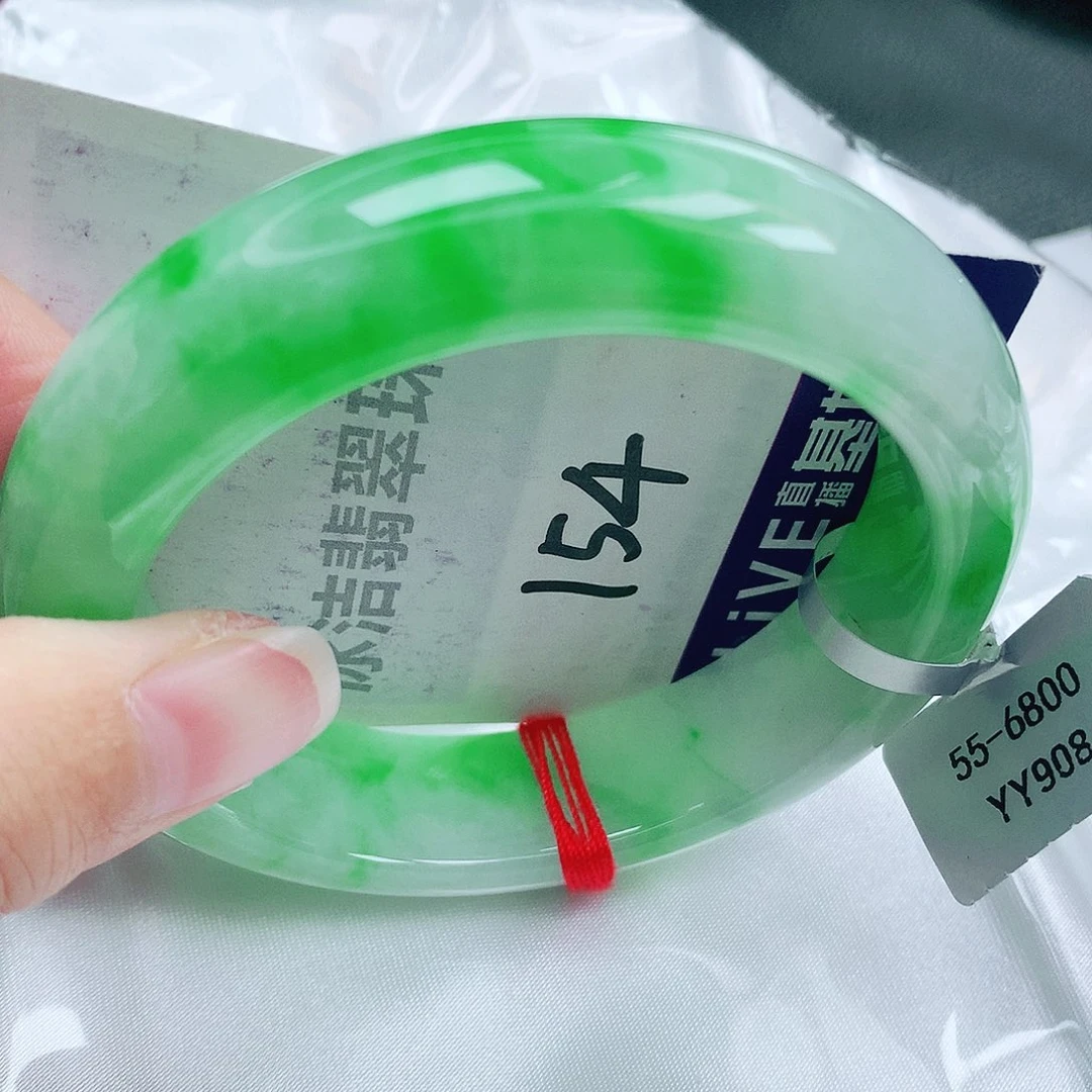 翡翠未镶嵌手镯缅甸天然A货翡翠手镯