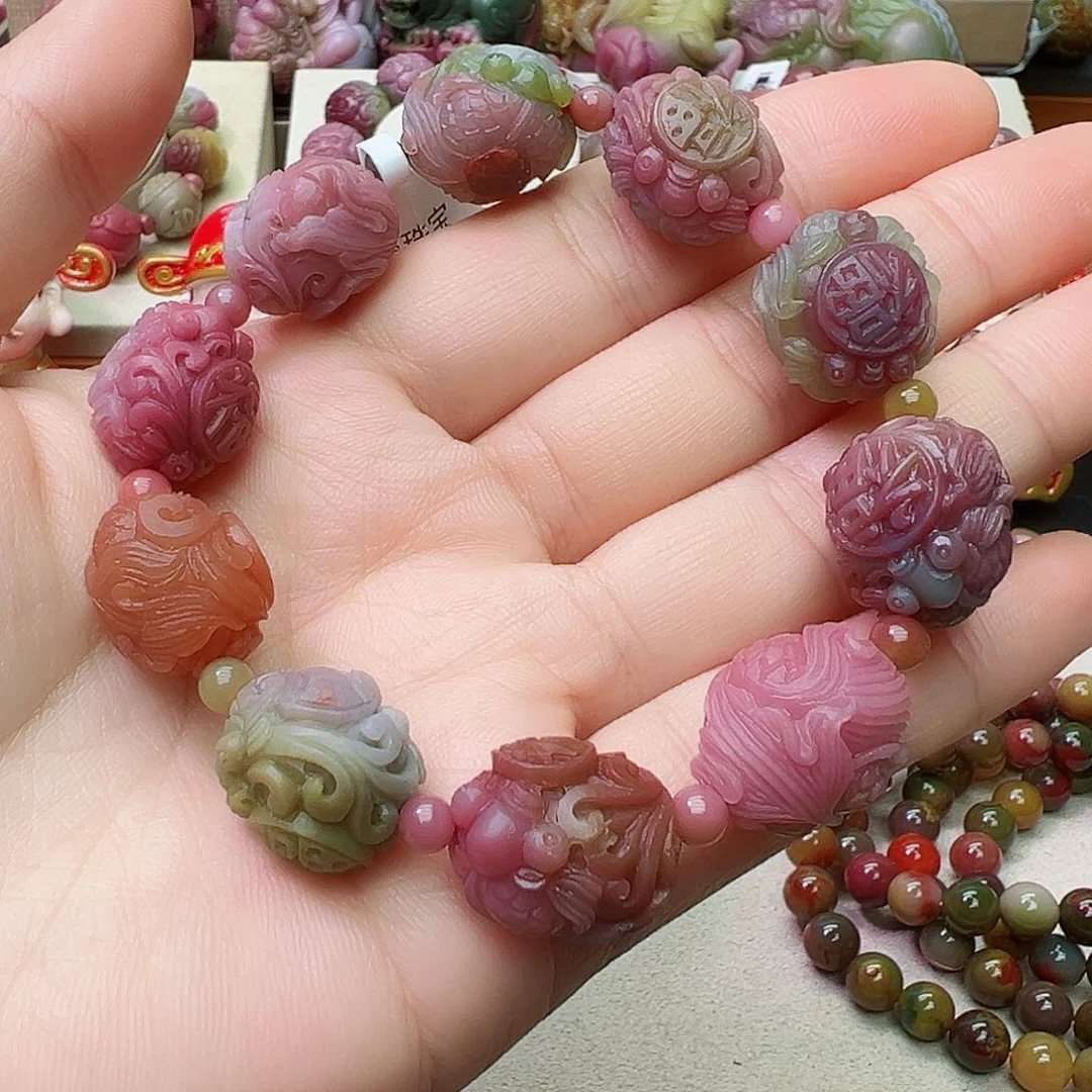 定制石英质玉定制未镶嵌淡**风盐源