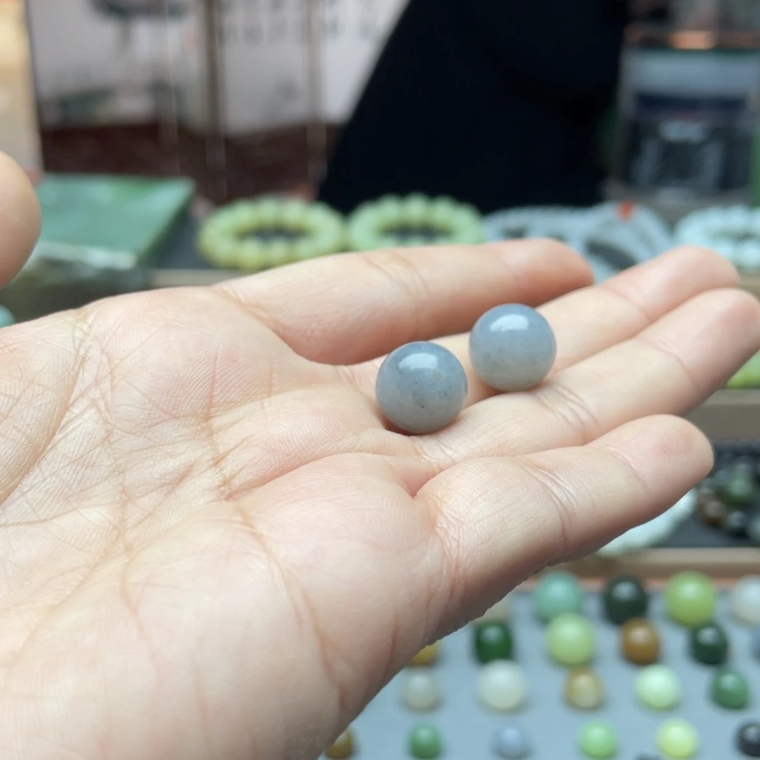 和田玉单珠12未镶嵌蛮*荒拍一发一