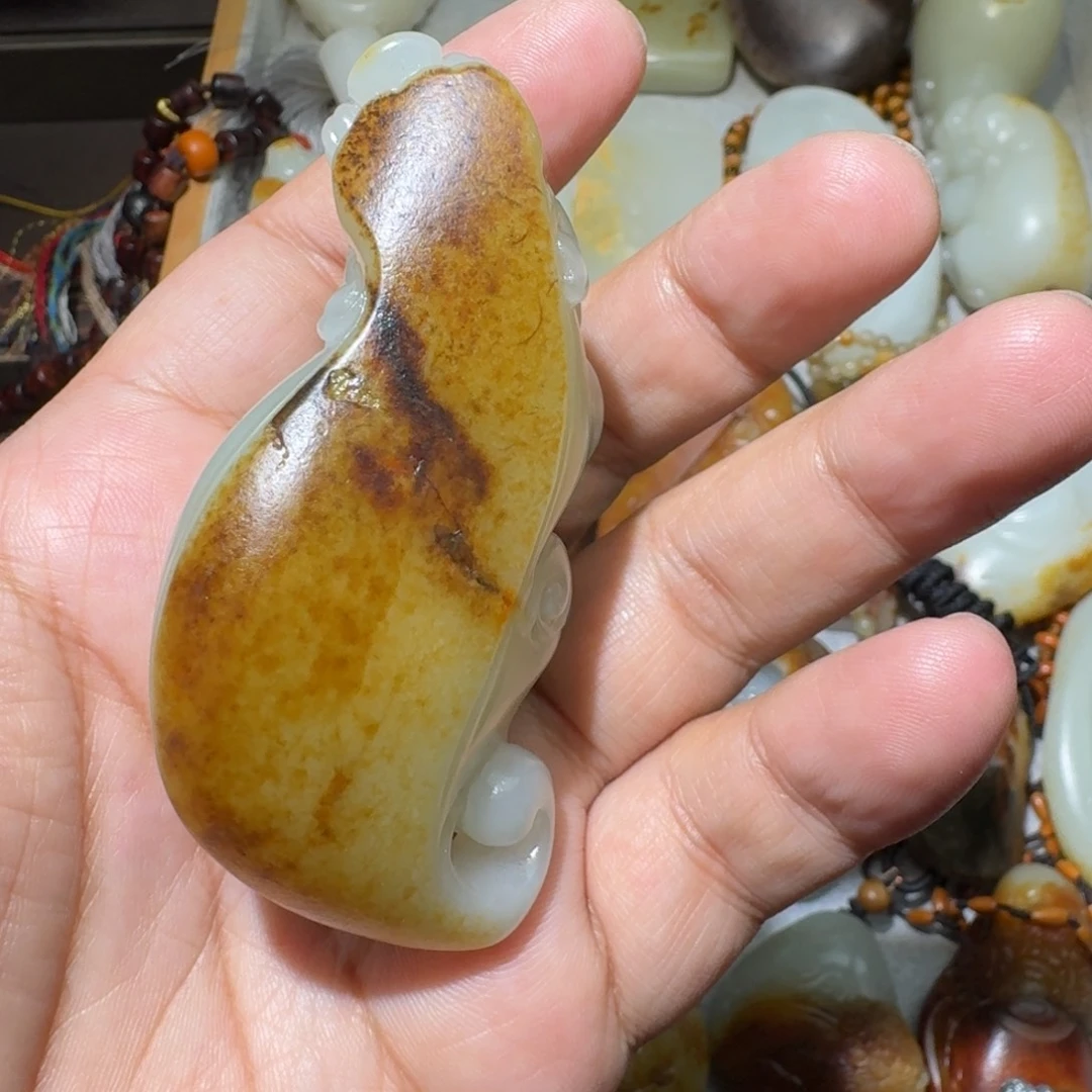 和田玉未镶嵌吊坠(不含链)
